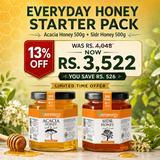 Everyday Honey Starter Pack – Acacia Honey 500g + Sidr Honey 500g