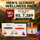 Men's Ultimate Wellness Pack – Power Potion + Saffire Potion + Sidr Honey 500g